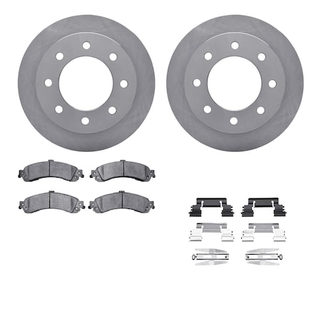 6512-48304, Rotors With 5000 Advanced Brake Pads Includes Hardware